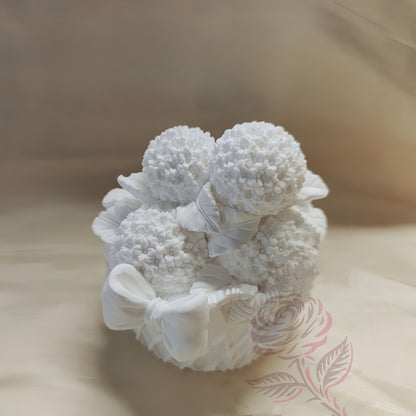 Hydrangea Storage Box Plaster Painting